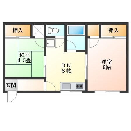 吉成マンション中の物件間取画像